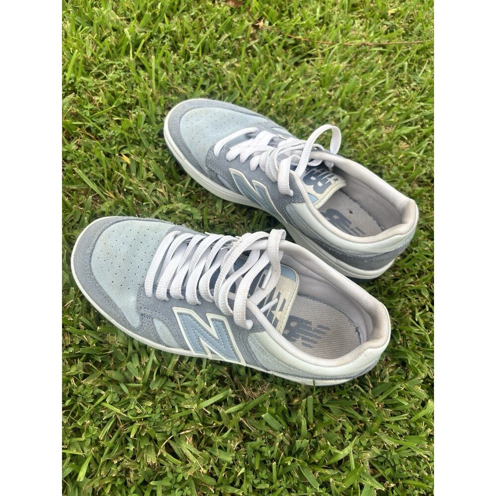 Size 6.5 Men’s New Balance BB480 Tennis Shoes Sneakers Women’s Size 8 Green Grey - Picture 4 of 8